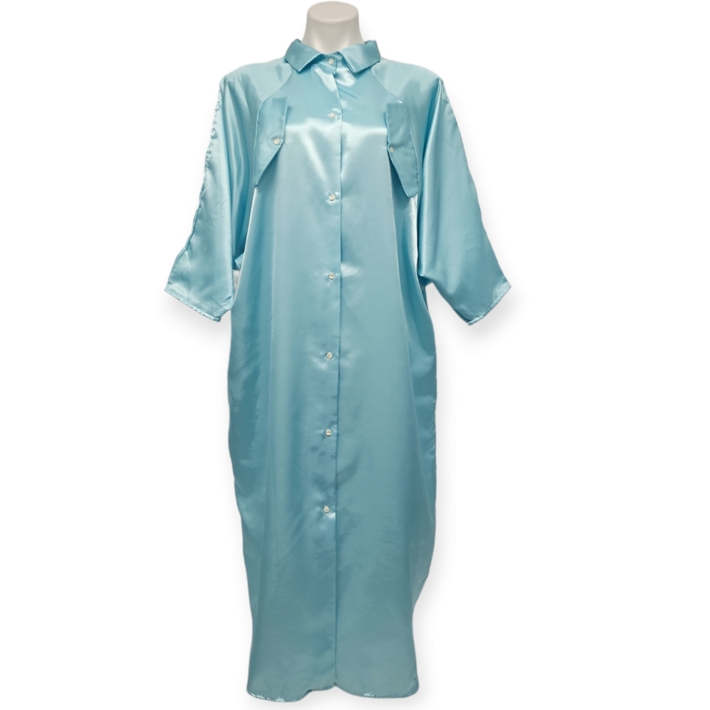 Satin Dressing Gown Vintage 80's by Brandywine